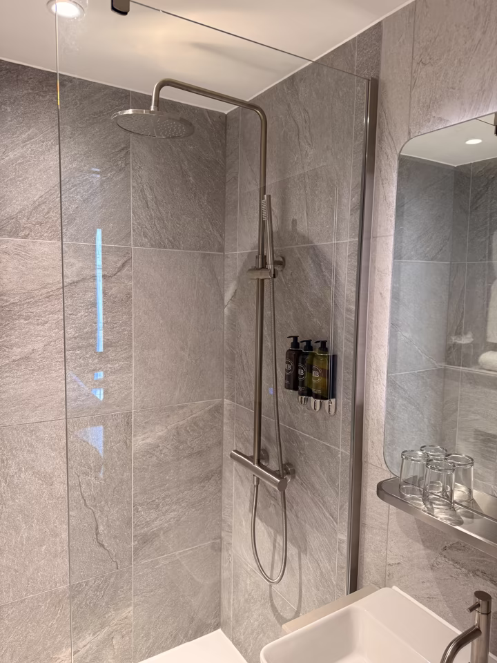 shower dispensers part of ff and e refresh in resident hotel