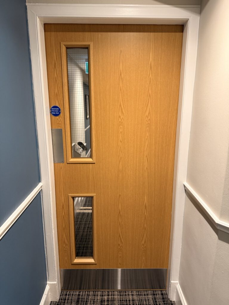 fd60 fire door after works