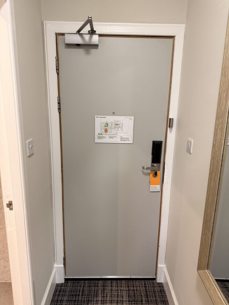 fire door rear before works
